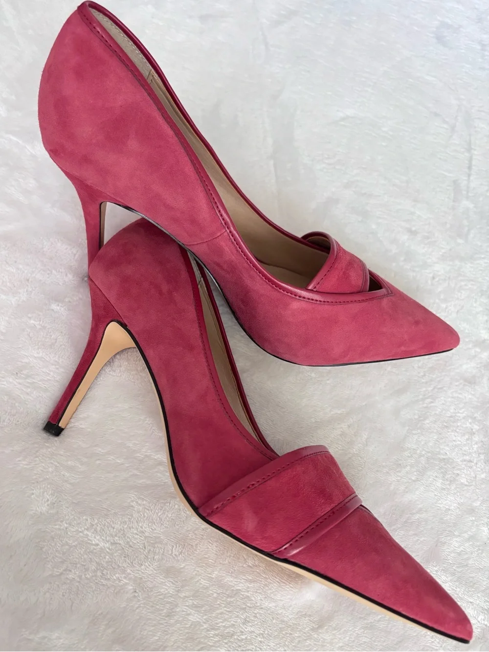 WHITE HOUSE BLACK MARKET Hayden Fire Quartz Suede Stiletto Heel Pumps--NEW--9